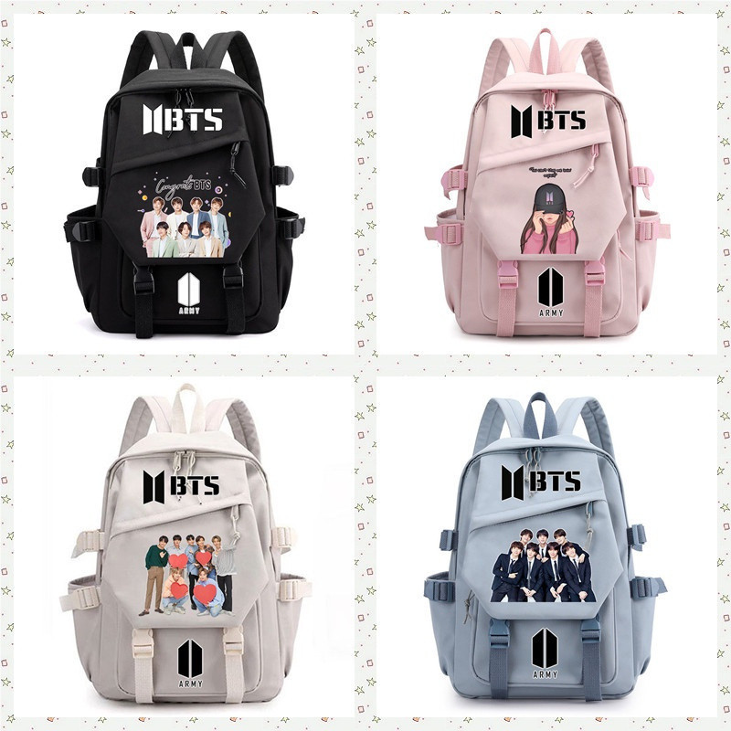 Mochila BTS x LOU LOU chega para levar seu estilo ARMY aonde você for