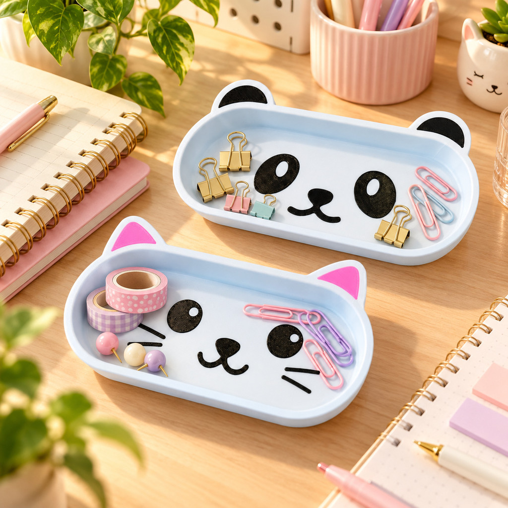Porta Joias Panda e Gatinho