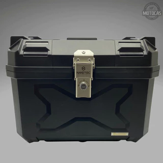 Kit Bau Bauleto Traseiro Moto 45L Base de Ferro ABS C/ Encosto