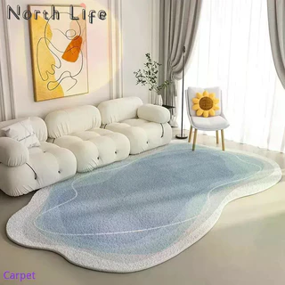 Luz De Luxo Irregular Nuvens Imitação Cashmere Tapete Casa Sala Estar Macio Confortável Antiderrapante Em Forma Especial
