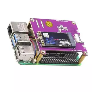 Placa De Expansão Raspberry Pi 5 PCIe Para M . 2 NVME SSD Pi5 MPS2242-2230 Unidade De Estado Sólido