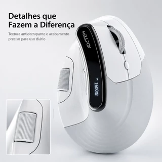 HELLFOX TM023 Mouse Vertical 60° 8000 DPI 3 Modos 700mAh