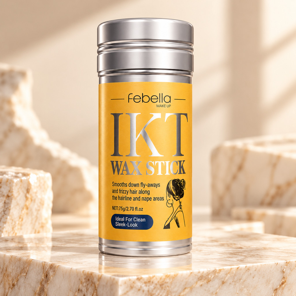 Cera Febella Para Cabelo Em Bastão IKT Wax Stick 75g Anti Frizz Modelador Baby Hair Penteados