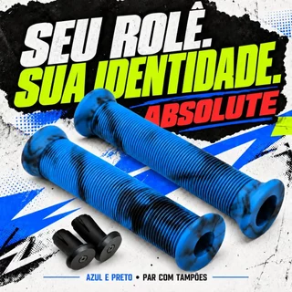 Manopla Punho Absolute Luva BMX 160m Longa Gios Grau Wheeling DH Free Ride Azul