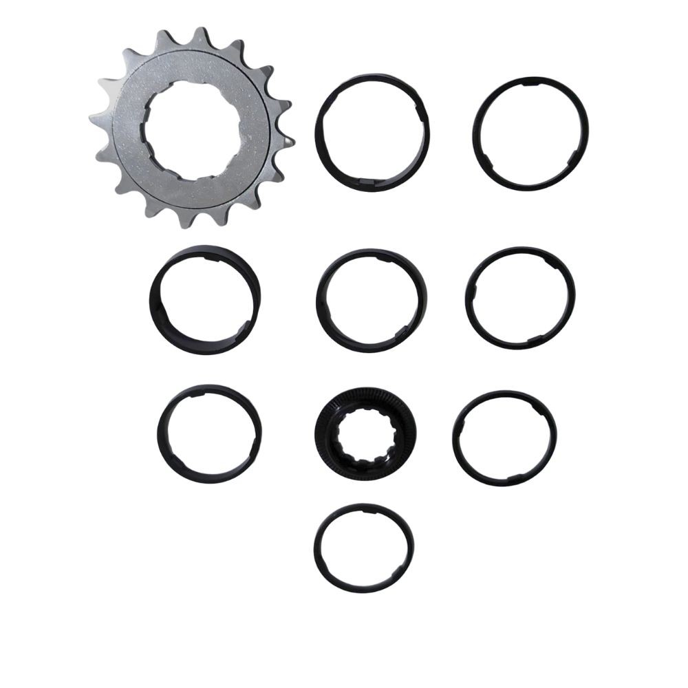 Kit Cog Single Para Conversão K7 1v Bike Freeride 16 Dentes LTX ...