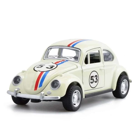 Herbie beetle 53 portas e capô de metal carro de brinquedo infantil