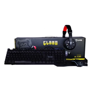 Combo Gamer Rgb Nightmare Mouse Teclado Headset Mouse Pad ABNT 2 Clanm