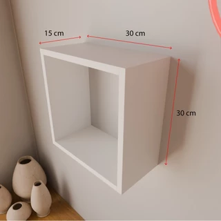 Nicho Decorativo C/Fundo 30x30x15 15mm Sala Quarto Cozinha em Oferta na Shopee