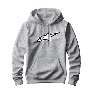 Moletom Canguru Alpinestars Masculino Com Capuz E Bolso Canguru Blusa De Frio Casual Motoqueiro