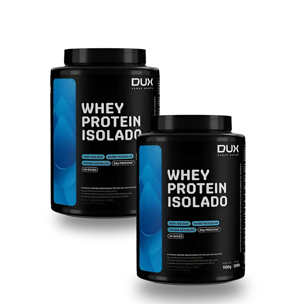 Whey Protein Isolado Sabor Cookies Kit 2Pote De 900g Cada Dux | Shopee ...