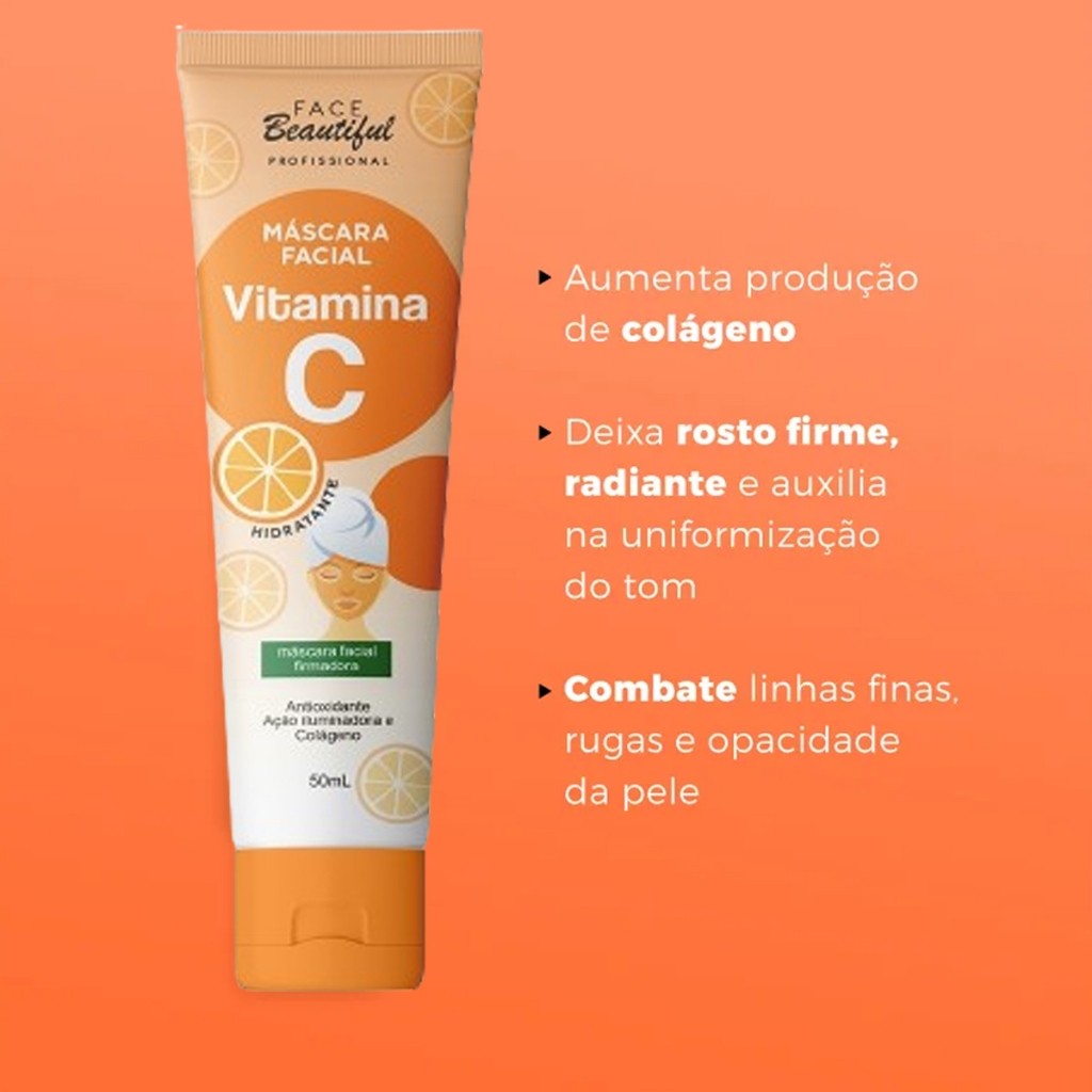 Kit Sabonete Liquido e mascara Facial Profissional de laranja