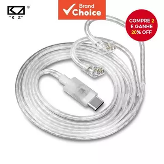 KZ Original Tipo C Para Fone De Ouvido Conector Cabo De Atualização Fio De Fones Rodízio ZS10 PRO 2