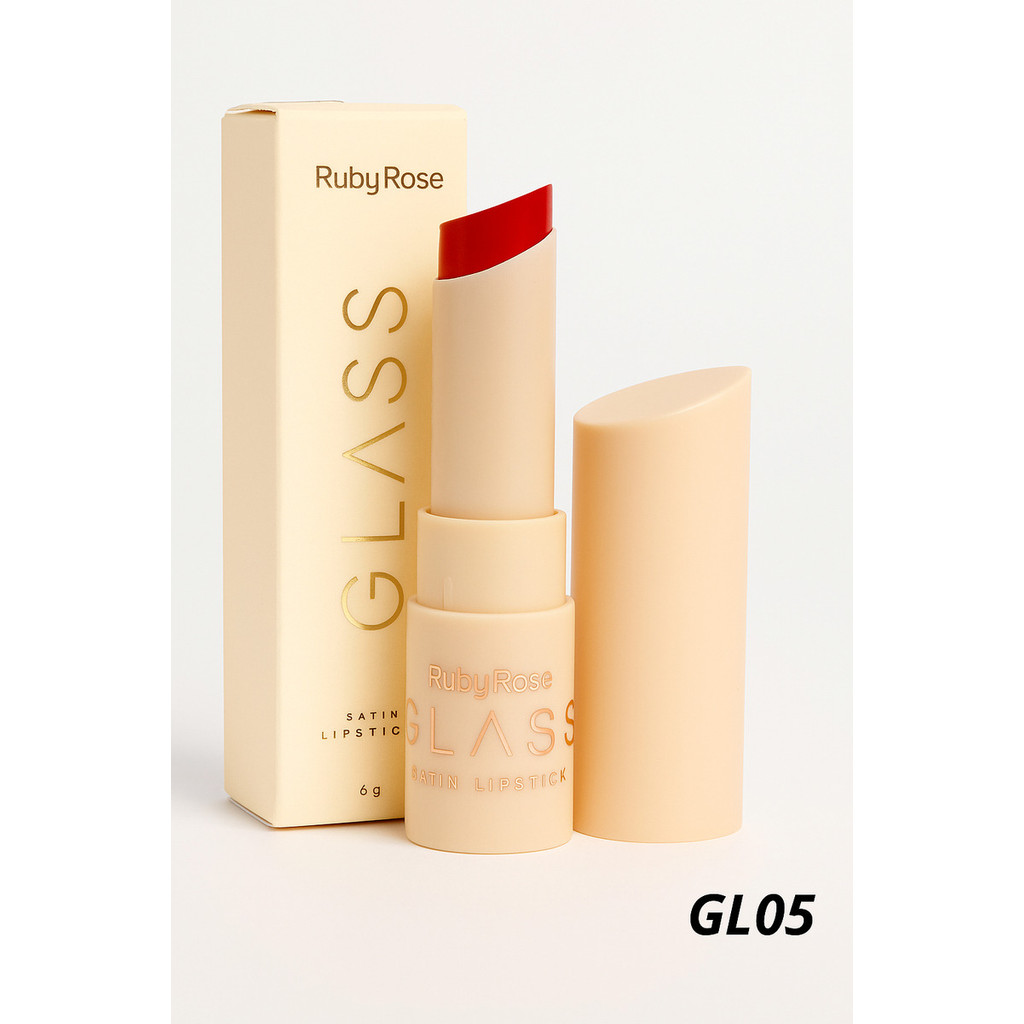 Batom Creamy Matte Glass Ruby Rose GL02 | Shopee Brasil