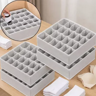 Kit 1/2/3/4 Colmeia Organizadora Gaveta Divisórias Guarda-Roupas Closet Malas Calcinhas Cuecas