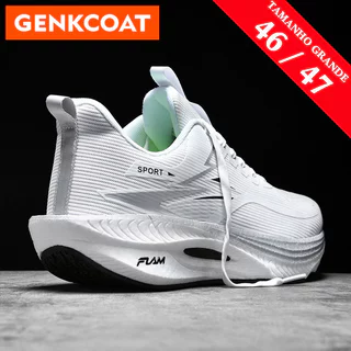 Tamanho Grande 36-47 Correndo Esportes Tênis Treinamento Masculino Malha Sapatos Placa De Carbono Absorção De Choque Lev
