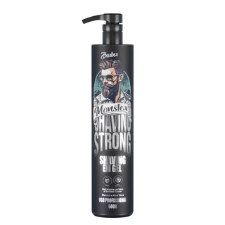 Shaving Gel Barbear Refrescante mentolado Aplicação Transparente 500ml Pra Fazer Barba Pezinho E Navalhado Hidratante