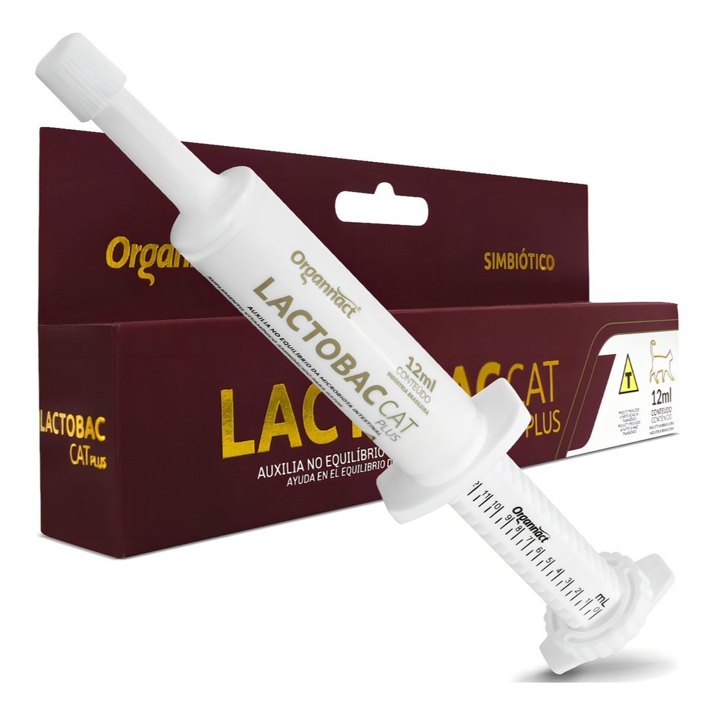 Lactobac Cat Plus Gato Equilíbrio Intestinal 12ml Probiótico Validade ...