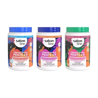Cronograma Capilar Queridinho 3 cremes para pentear Salon Line Cronograma Capilar Queridinho 3 cremes para pentear Salon Line
