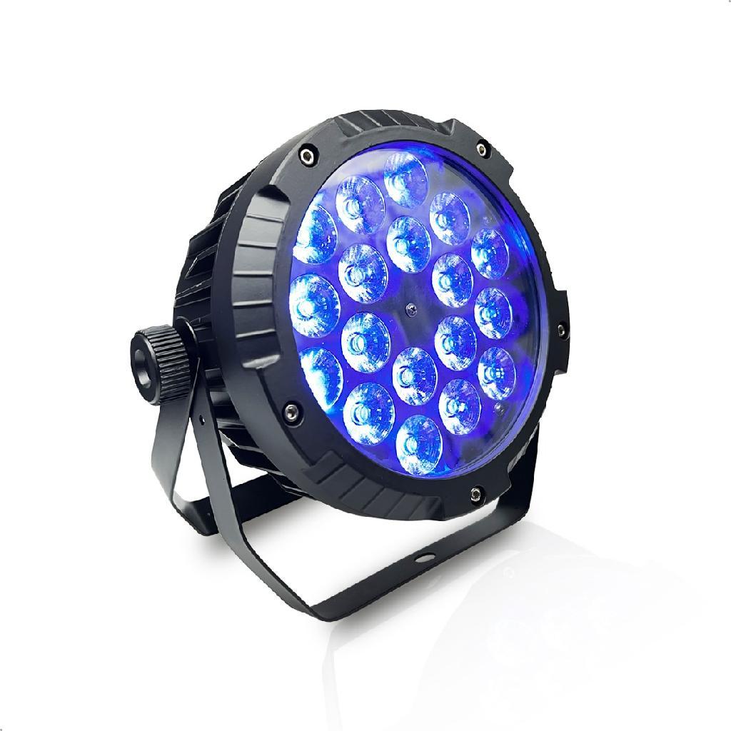 Refletor Par Led 18x15w Rgbwa - Outdoor Slin | Shopee Brasil