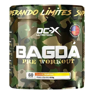 Bagdá Pré Treino 60 Doses 420g Dc-x Nutrition Sabor Tropical