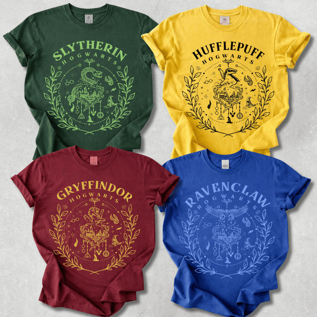 Camiseta Hogwarts Houses Harry Potter Camisa 100% Algodão | Shopee Brasil