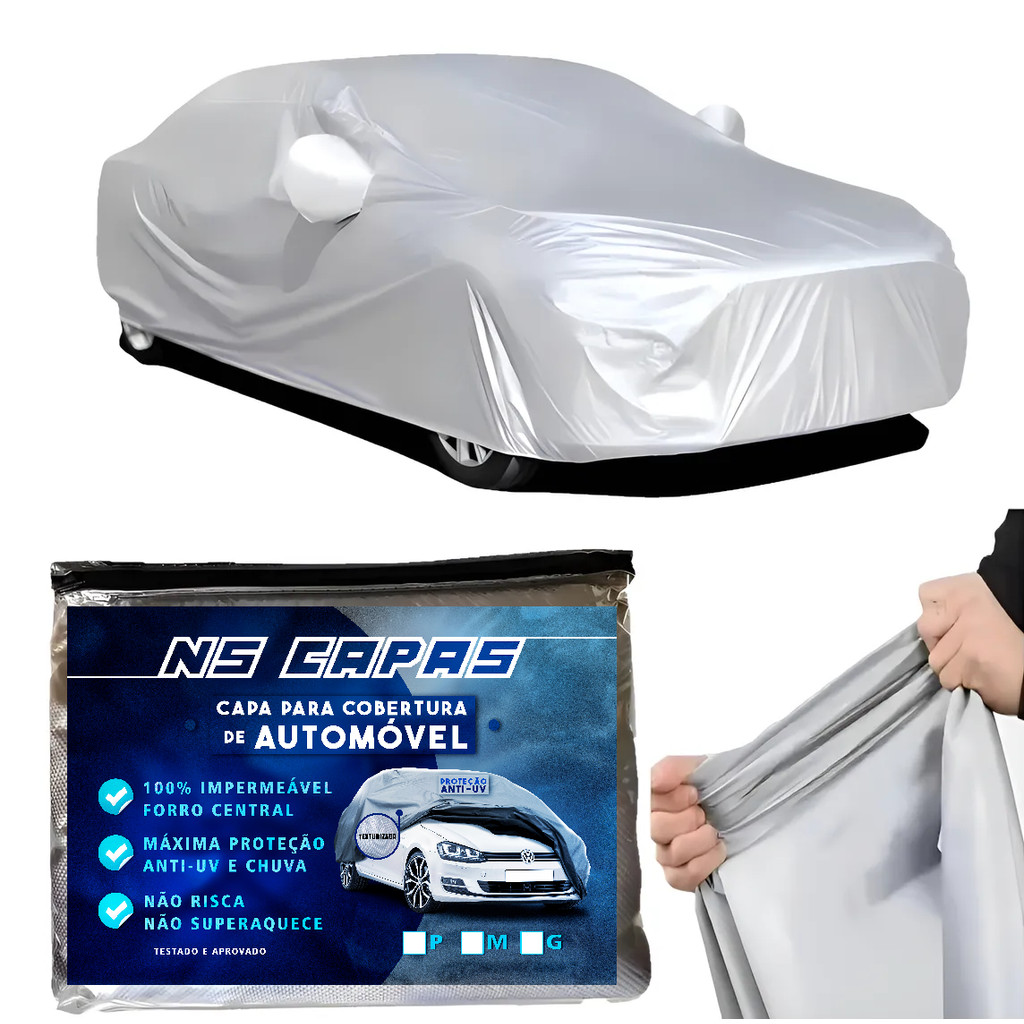 Capa De Cobrir Carro Proteger Sol Chuva Impermeavel Forrada | Shopee Brasil