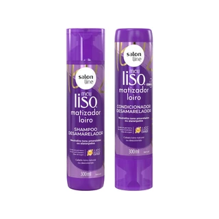 Kit Shampoo e Condicionador Matizador Meu Liso Salon Line em Oferta na Shopee