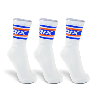 Kit com 3 Meias QIX Internacional Original Cano Alto Branco Azul Old School Algodão em Oferta na Shopee