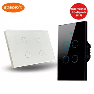 Interruptor Inteligente 1.2.3.4 Botões Teclas Tuya Alexa Wifi-Spacexx