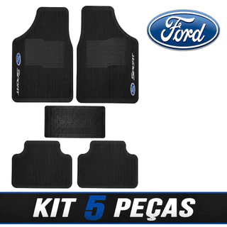 Tapete Automotivo Carro Ford 5 peças Borracha Universal Ecosport Focus Fiesta Escort Fusion Ranger ka Kit New