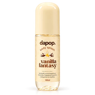 Body Splash Dapop Vanilla Fantasy120ml Com Fragrância De Baunilha
