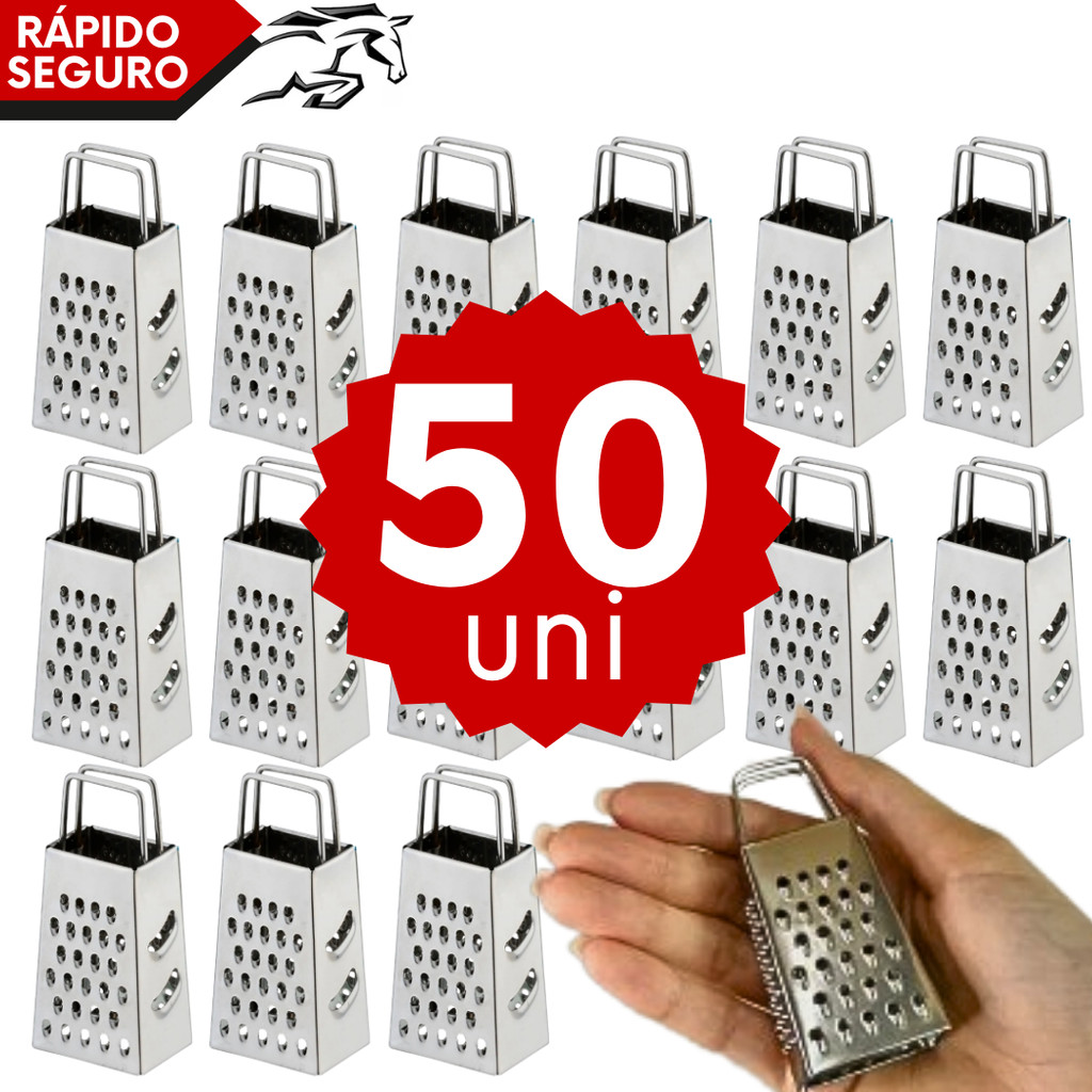 Kit 50 Mini Ralador Inox Top Qualidade Utensílio Doméstico Lembrancinha ...