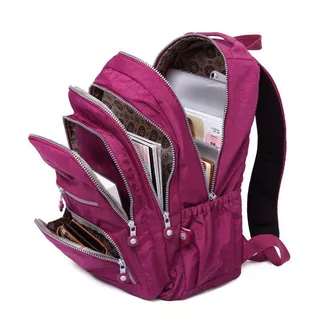 Mochila Feminina CHL Escolar Grande Nylon Tactel Reforçada Notebook Unisex CHL10101