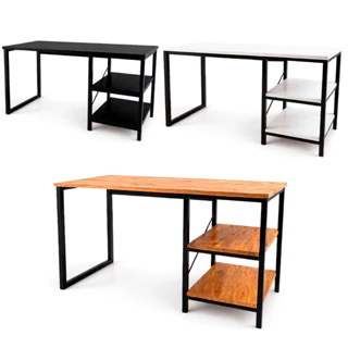 ENVIO FULL - Mesa Escrivaninha Com Nichos Home Office Estudo Industrial 120cm Escritório