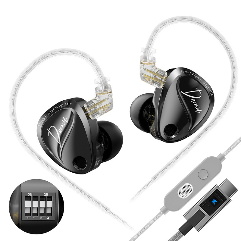 KZ Duonic Fones De Ouvido Intra-Auriculares HiFi Com Super Stroke