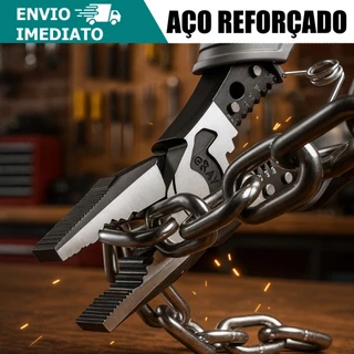 Alicate Multifuncional Profissional - Descascador de Fios para Eletricistas, Corte, Crimpagem