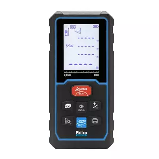 Trena Laser Philco Force Alcance de 80m Display LED PTL02
