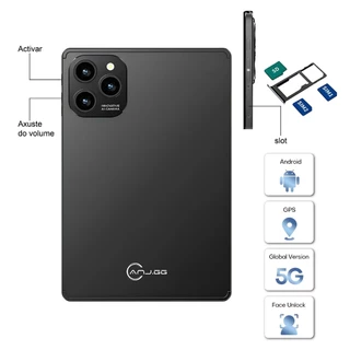 Tablet 10.1” com Teclado+Mouse 6GB RAM 128GB Android 13 Câmera 50MP