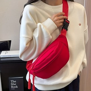 Unissex Trendy Crossbody Bolsa Pacote De Cintura De Grande Capacidade Para Esportes E Casuais 301