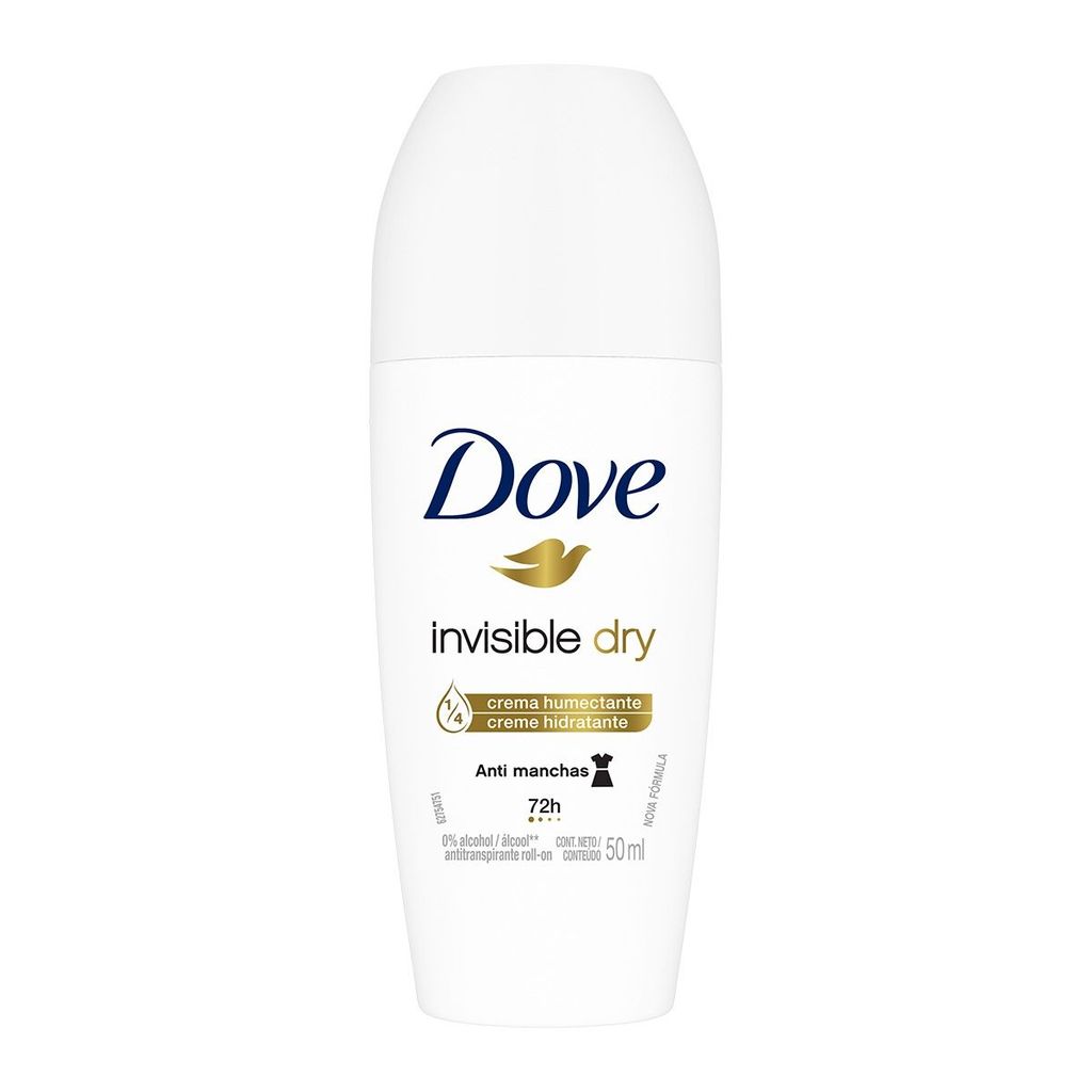 Desodorante Rollon Antitranspirante Dove Invisible Dry 50M | Shopee Brasil