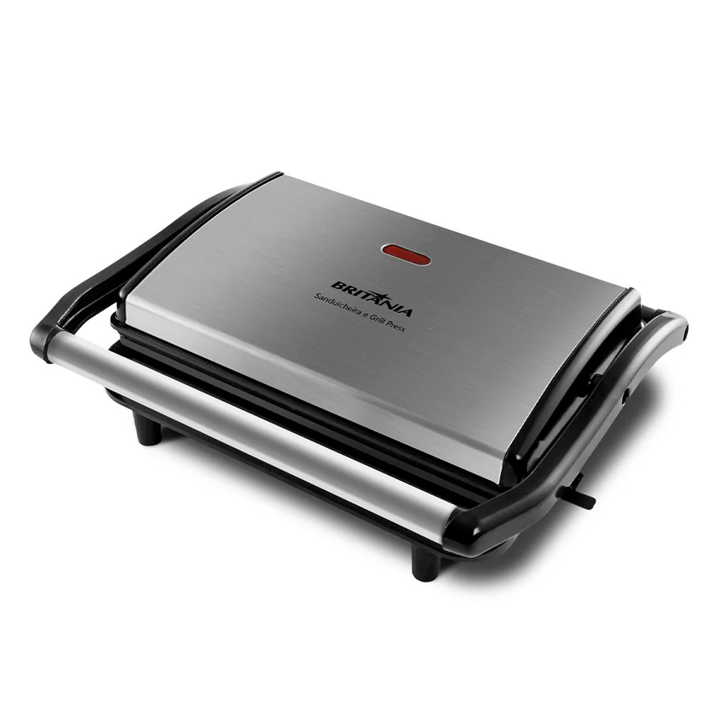Sanduicheira Elétrica Britânia Press Press BGR27I Preto/Inox