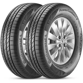 Kit 2 Pneu Continental 195/65r15 91h Tl Powercontact 2 em Oferta na Shopee
