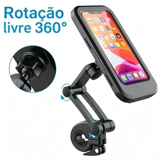 Suporte Magnético para Celular de Bicicleta À Prova D'água, Capa com Tela Touch para Pedal e Passeios