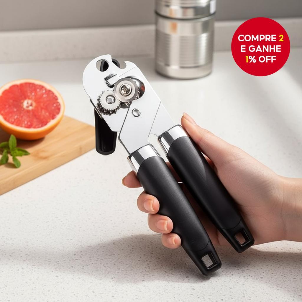Abridor de Garrafas e Latas Profissional com Multi-Grip em Aço ...