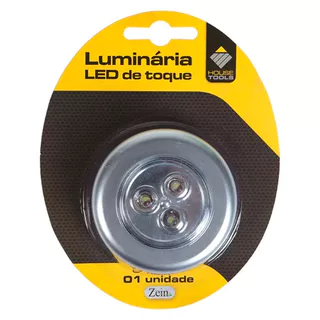 Luminária LED de Toque House Tools Adesiva 1 Unidade