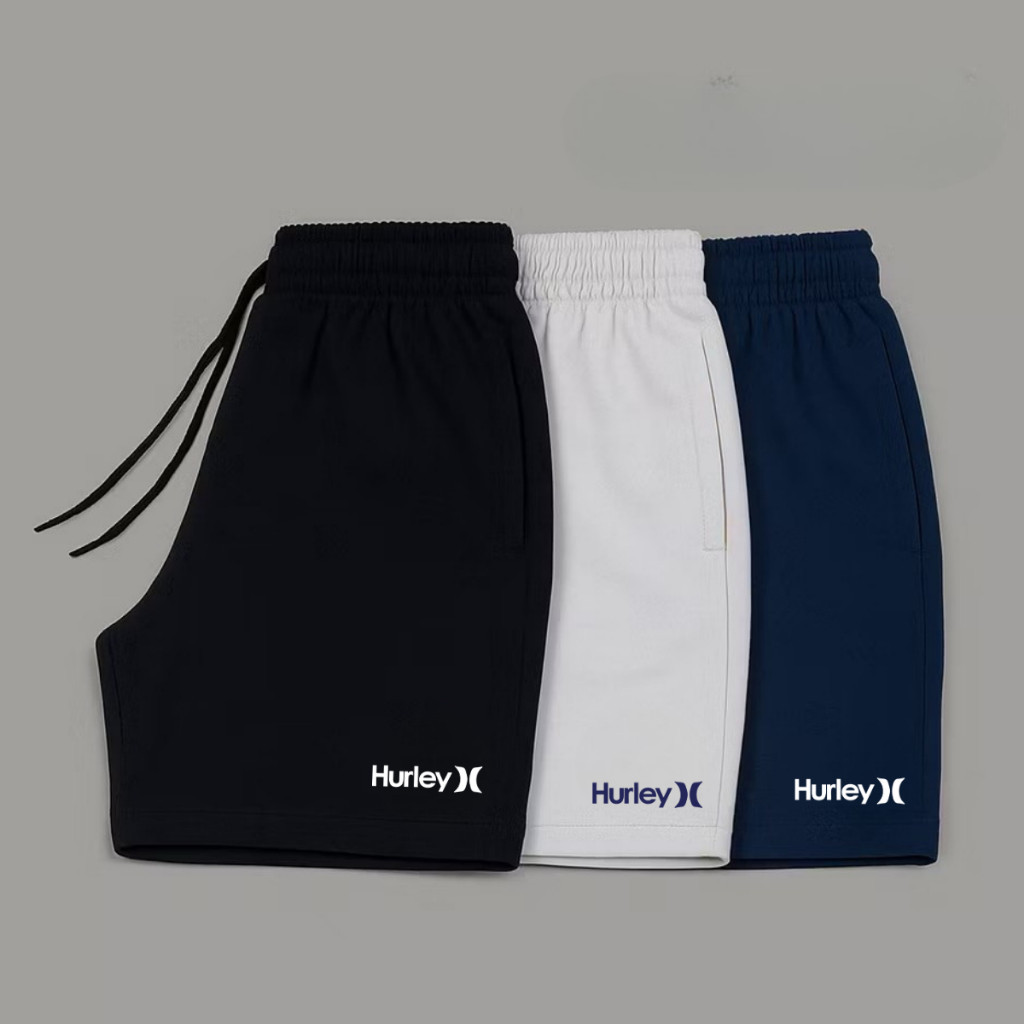 KIT 3 SHORT HURLEY SURFING SKATE BÁSICO BERMUDA TACTEL ELASTANO DRY FIT VERÃO LEVE
