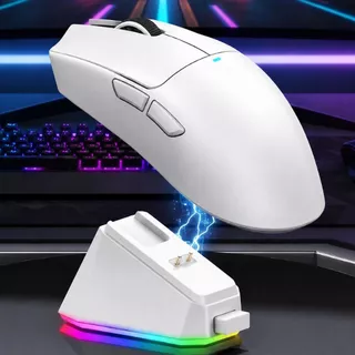 Mouse X11 Sem Fio Bluetooth Gamer Sem Fio Com Adesivo Bluetooth Usb Preto e Branco 3 em 1