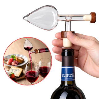 Aerador Decantador de Vinho Portátil com Bico Dosador para Servir, Oxigenar e Realçar o Sabor