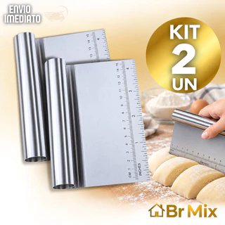 Espátula Tubular Massas Bolos Multiuso Doces Inox Cabo Tubular 15cm Utilidades