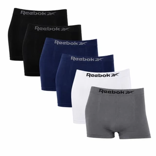 Kit 6 Cuecas Boxer Classic Reebok Sem Costura Microfibra